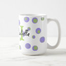 Search for purple polka dot mugs Green