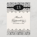 Search for black white silver quinceanera invitations For her