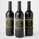 Search for 50th anniversary wine labels Black