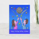 Search for moon and stars birthday cards For him