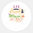 Search for eat drink and be scary stickers Spooky season