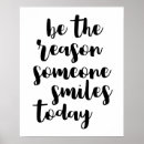 Search for smile today posters Quote