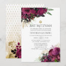 Search for red bar bat mitzvah invitations Gold