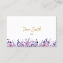 Search for purple flowers business cards Floral