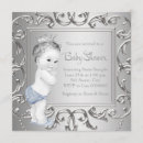 Search for blue silver prince baby shower invitations Elegant