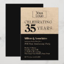 Search for black gold corporate event invitations Business anniversary