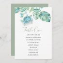Search for palm leaves wedding seating charts Watercolor