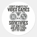 Search for funny video game stickers Gamer