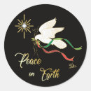 Search for peace earth stickers White dove
