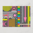 Search for geometric designs patterns postcards Colourful