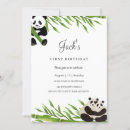Search for bamboo birthday invitations Gender neutral