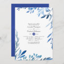 Search for leaves rehearsal dinner invitations Navy