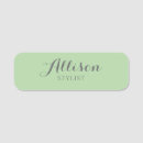 Search for green name tags Name and title