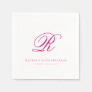 Search for monogrammed monogram initial letter napkins Elegant