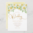 Search for yellow daisy wedding invitations Watercolor