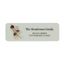 Search for pinecone return address labels Rustic