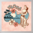 Search for hula girl art Palm tree