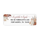 Search for fall floral return address labels Elegant