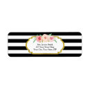 Search for black and white gold return address labels Pretty