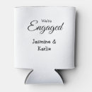 Search for engagement can coolers Calligraphy typography elegant romantic