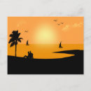 Search for bird silhouette postcards Sunset