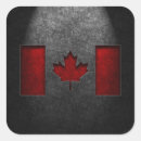 Search for vintage canadian flag stickers Red