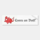Search for welsh bumper stickers Red