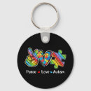Search for peace hand key rings Support