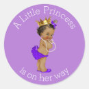 Search for purple princess baby shower stickers For her