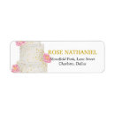 Search for wedding cake return address labels Gold