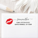 Search for lipstick return address labels Red