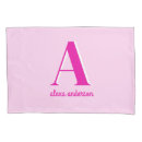 Search for hot pink pillowcases Monogrammed