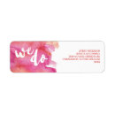 Search for romance return address labels Watercolor
