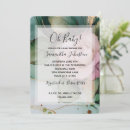 Search for pink gold and white baby shower invitations Flowers