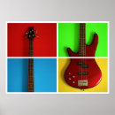 Search for bass guitar posters Red