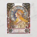 Search for vintage astrology postcards Woman