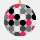 Search for black and white polka dot christmas tree decorations For her