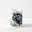Search for wildebeest mugs Africa