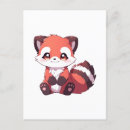 Search for panda lovers postcards Red