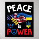 Search for peace and unity posters Blue