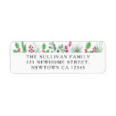 Search for holly and pine return address labels Greenery