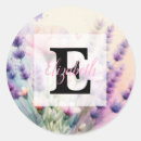 Search for pink purple monogram stickers Whimsical