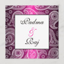 Search for pink paisley wedding invitations Indian