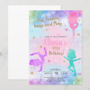 Search for gymnastics birthday invitations Watercolor