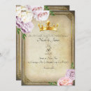 Search for crown wedding invitations Princess
