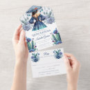Search for trifold quinceanera invitations Floral