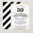 Search for gold and black 50th anniversary invitations Celebration