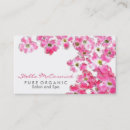 Search for blossom business cards Cosmetologist