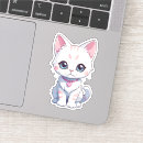 Search for kawaii animal illustration stickers Kitten