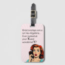 Search for funny sayings luggage tags For her